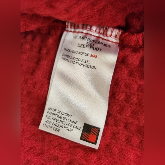 *Woolrich Women's Kinsdale Full Zip Corduroy Vest, Deep Ruby Medium - Picture 9 of 12